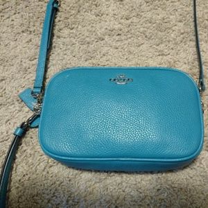 Coach - Teal Crossbody Clutch